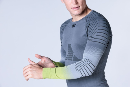 Т/Б Верх X-Bionic INVENT Graphics Shirt LS Man (; L; G816 Rhino_Grey/Light_Grey/Canary)